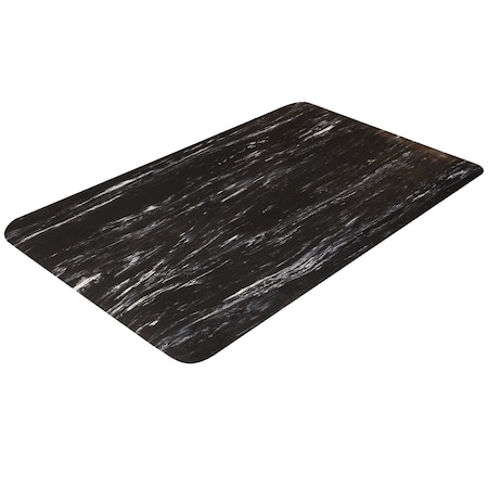 Crown Matting Technologies Antifatigue Mat, 3' L x 2' W, 9/16" Thickness, Vinyl, Black WV 3823BK